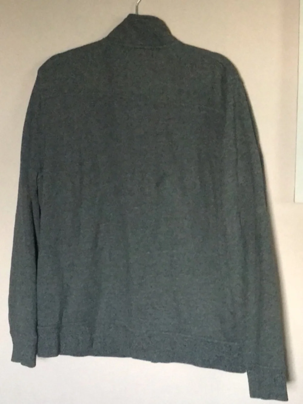 Banana Republic Men’s grey fleece zip & button up jacket XL